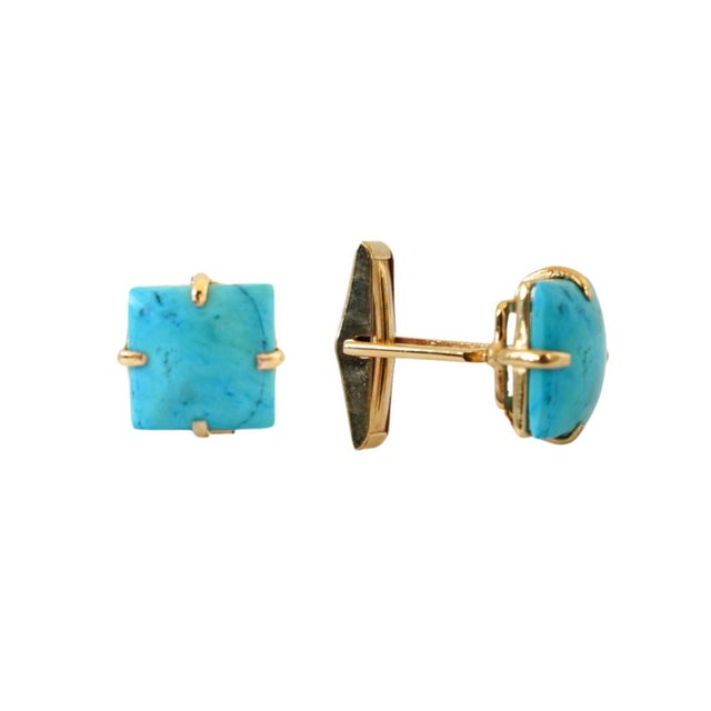 The David Cufflinks are a masterpiece of vintage style, featuring meticulously semi-precious stones in a square shape....