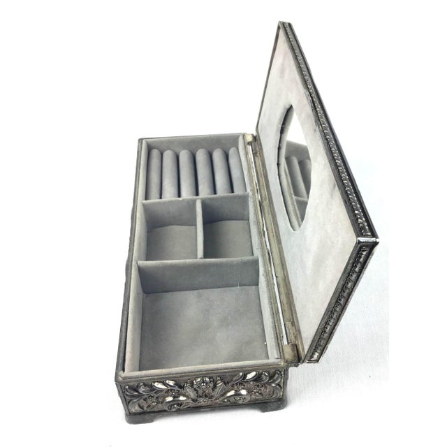 Vintage Circa 1992 Godinger Silver Lidded Jewelry Box Chairish