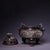 Metal Bronze Silver-Washed Dragon Tripod Censer — High Relief Lidded Incense Burner For Sale - Image 7 of 9