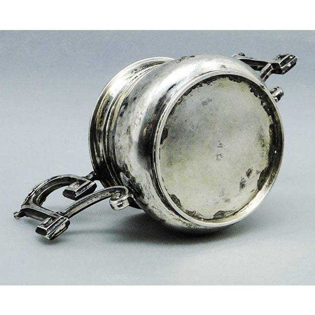 Biedermeier Silver Sugar Bowl, Austria, 19th Century For Sale - Image 3 of 9