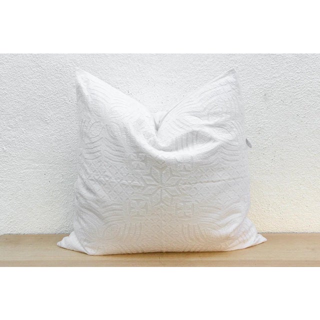 Star Bloom Large Applique Pillow Cover For Sale In Los Angeles - Image 6 of 9