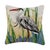Modern Great Blue Heron Hook Pillow, 16" x 16" For Sale - Image 3 of 3