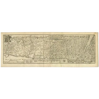 Antique Map of the Holy Land, 1717 For Sale