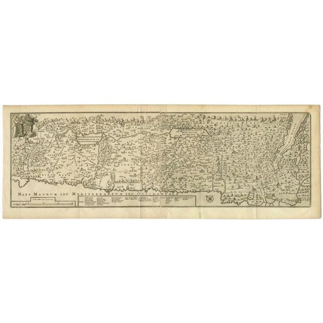 Antique Map of the Holy Land, 1717 For Sale