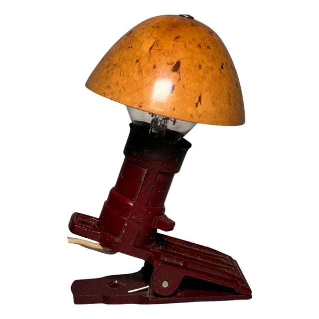 Bakelite Clamp Reading Lamp, Germany, 1960s For Sale