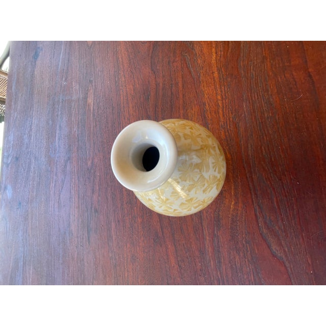 Vintage Crystalline Glazed Ceramic Bud Vase For Sale In Santa Fe - Image 6 of 6
