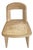 BassamFellows Armless Brutus Chair - Raw Oak & Double Caned, Italian Hand-Crafted Accent/Desk Chair For Sale