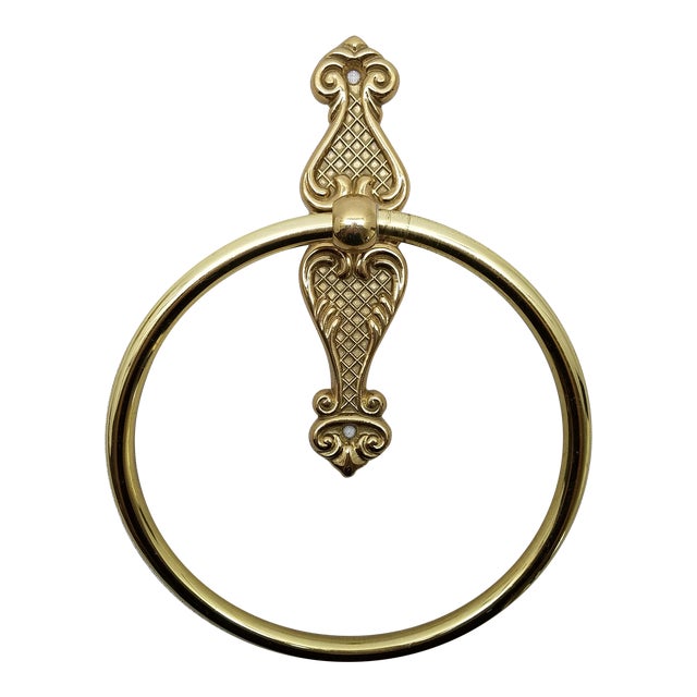 Vintage Brass Towel Ring Chairish