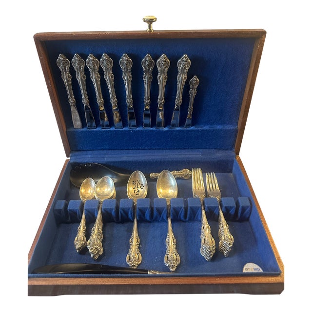 1964 Towle Sterling Silver Place Setting- El Grandee- 43 Pieces For Sale