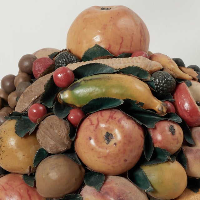 Antique Wax Fruit Collage Under Glass For Sale - Image 14 of 15
