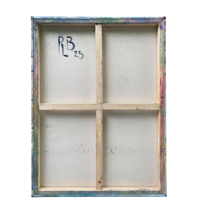 Abstract All the Phases of the Moon Modern Abstract Painting on Canvas by P. L. Bradbury For Sale - Image 3 of 3