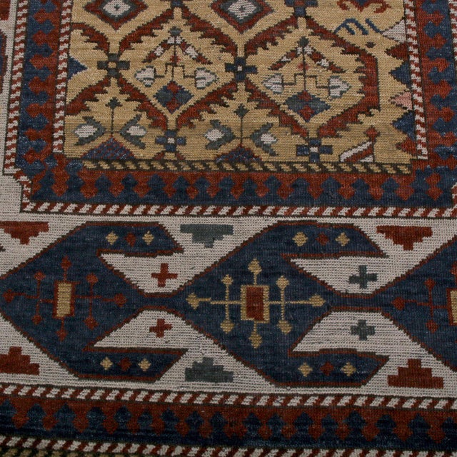 Not Yet Made - Made To Order Rug & Kilim Seychour Style Runner, Red and Blue Geometric Pattern, 3x8 For Sale - Image 5 of 7