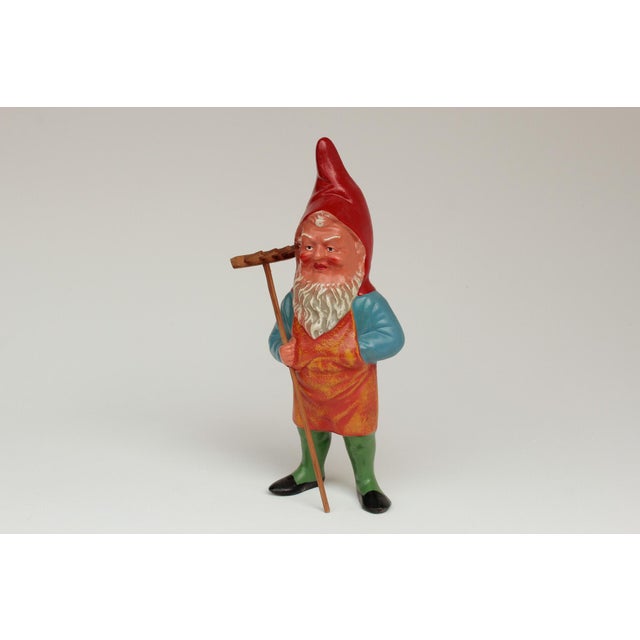 Blue Terracotta Garden Gnome, GDR, 1960s For Sale - Image 8 of 8