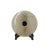 2020s Natural White Brown Onyx Stone Round Fengshui Home Decor Display For Sale - Image 5 of 5