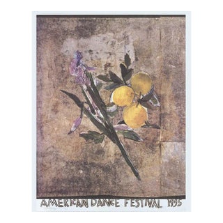 1995 Roberto Juarez 'American Dance Festival 1995' Contemporary Yellow,Neutral Mixed Media For Sale