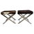 Mid 20th Century Cow Hide Benches with Chrome Bases - A Pair For Sale - Image 15 of 18