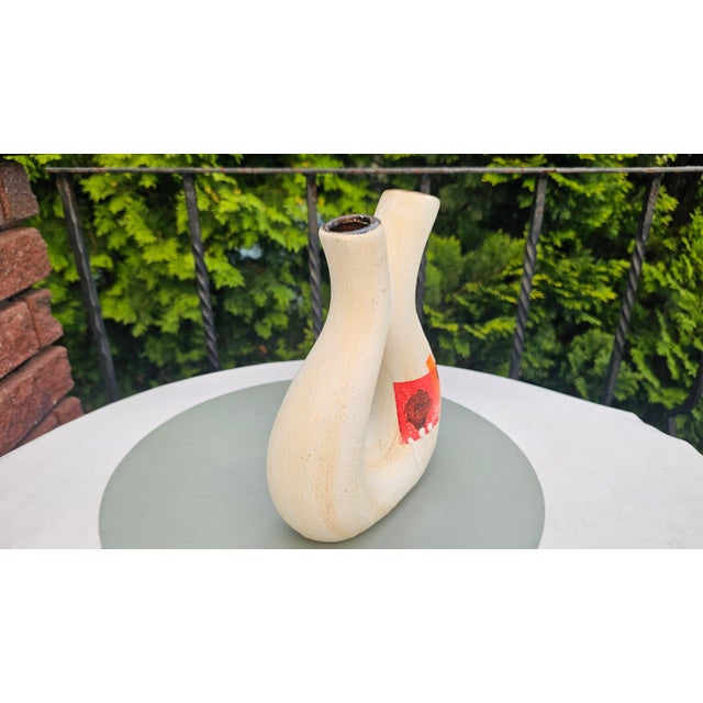 1960s Ceramic Double Vase, 1960s For Sale - Image 5 of 7