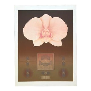 "Orchid Matrix Ii" Serigraph, Numbered 13/100, Signed by David Haidle, 1980 For Sale