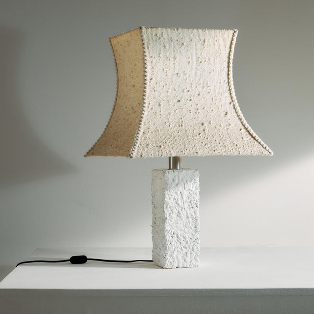Brutalist Concrete Table Lamp For Sale - Image 11 of 11