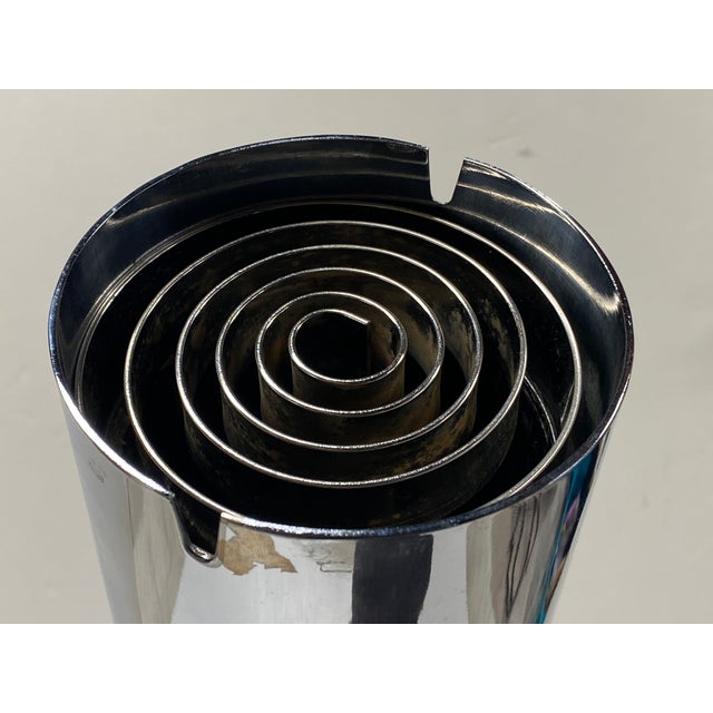 Mid-Century Modern Hugh Acton Chrome Ash Stand For Sale - Image 3 of 5