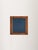 Brown Scandinavian Mirror with Blue Leaded Glass Frame, 1940s For Sale - Image 8 of 9
