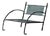 Handcrafted Hammered Wrought Iron Lounge Chair, France, 1960s For Sale