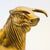 Brass Large Vintage Brass Bull Statue For Sale - Image 8 of 13