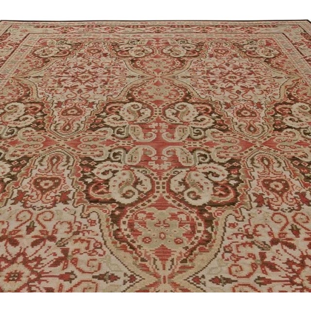 French Contemporary Floral Design Bessarabian Shah 2 Rug by Doris Leslie Blau For Sale - Image 3 of 5