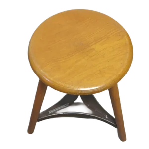 Vintage Industrial Workshop Stool, 1940s