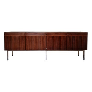 Rosewood Sideboard with Travertine Top attributed to Etienne Fermigier, France, 1961 For Sale
