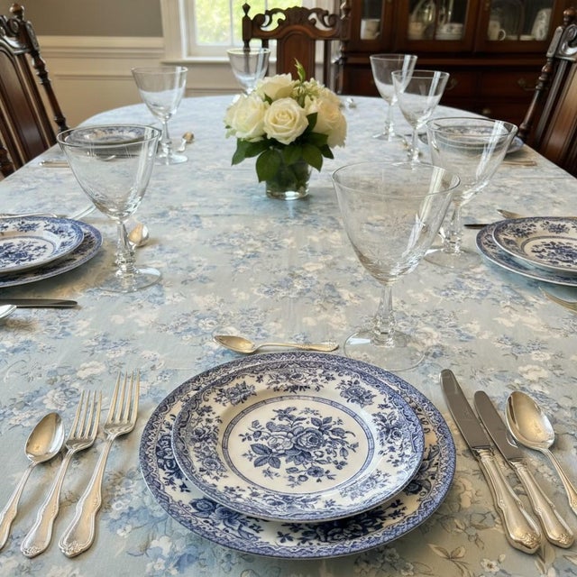 Franciscan China Vintage Tiffin Franciscan Shooting Star Water Goblets-Set of 7-Etched Stemware For Sale - Image 4 of 9