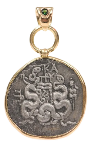 A Silver Tetradrachm with Cista Mystica Pendant