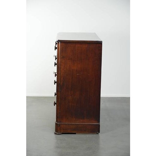 Antique English Mahogany Chest of Drawers, 1800s For Sale - Image 6 of 14