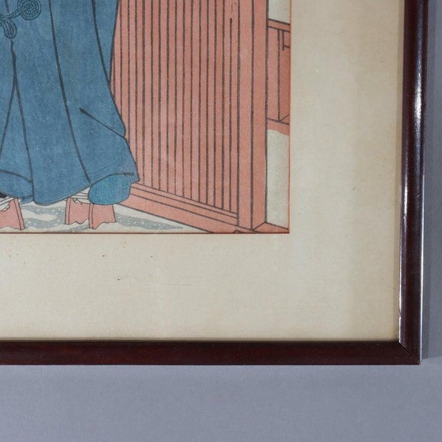 Antique Japanese Wood Block Print of a Kabuki Actor by Utagawa Kunisada 19thC For Sale - Image 4 of 8