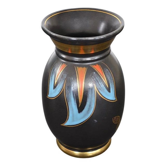 Art Deco Model 9505 Ceramic Vase, 1920s For Sale