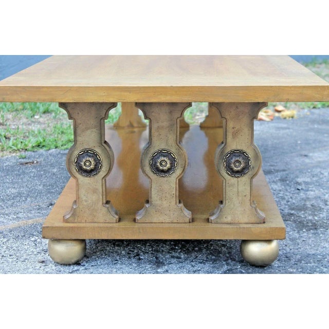 Wood C1960's Mid Century Large Coffee Table For Sale - Image 7 of 12