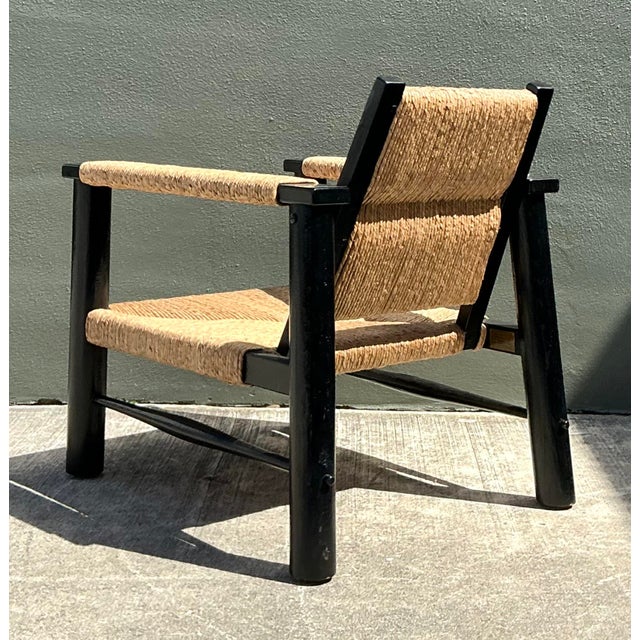 Mid-Century Modern Vintage Ralph Lauren Left Bank Safari Chair For Sale - Image 3 of 12
