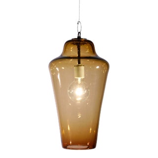 Lavra Pendant Light from the Versuvius Collection in Amber For Sale