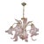 Liz Taylor, Iridiscent Pink Murano Glass Chandelier, 1980s For Sale