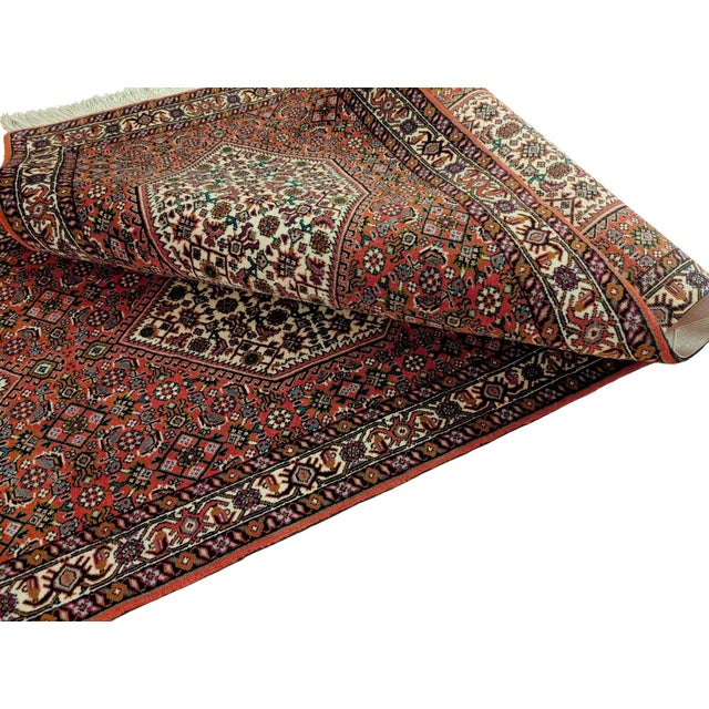 Purple Vintage Bidjar Rug in Wool, 1980s For Sale - Image 8 of 10