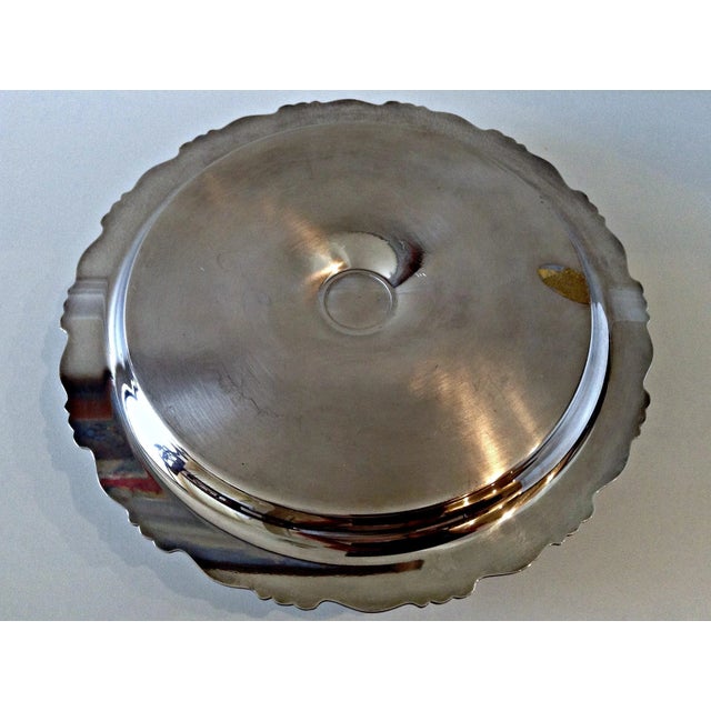 Metal Chip & Dip Tray With Central Bowl For Sale - Image 7 of 7