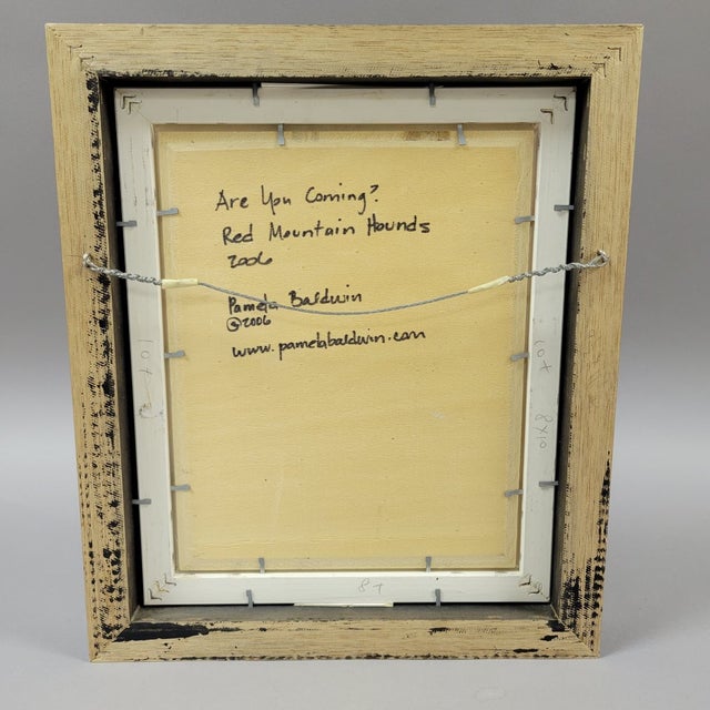 Framed Oil Painting Red Mountain Hound Foxhound by Baldwin For Sale In Raleigh - Image 6 of 6