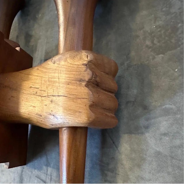 Set of Two 1940s Art Deco Wood and Glass Italian Wall Sconces For Sale - Image 12 of 12