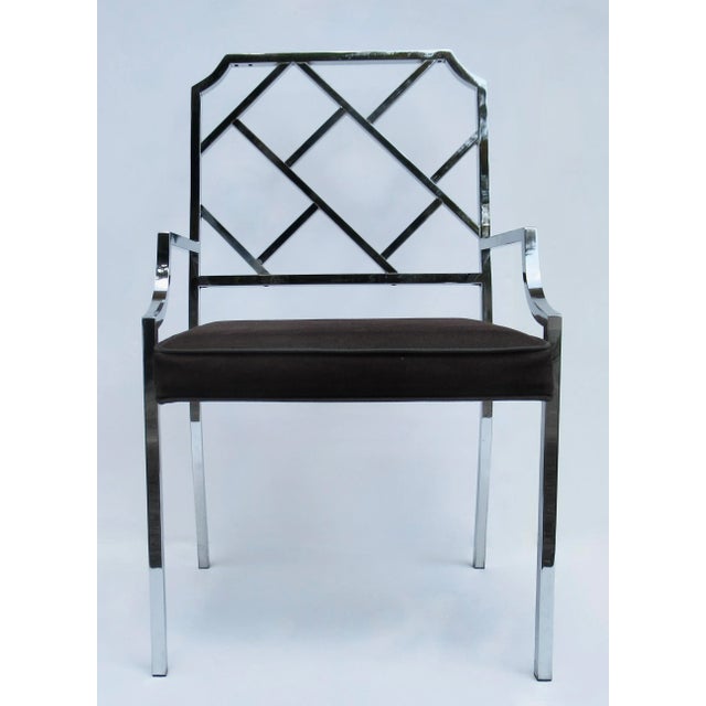 Vintage: C.1970's, Milo Baughman design for Design Institute of America, (D.I.A.) is this quite solid and heavy, chrome...