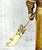 Monumental Vintage Asian Hand Carved Golden Warrior For Sale - Image 12 of 12