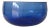 Vintage Blenko Handblown Cobalt Glass Salad Bowl Curved For Sale