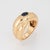 Vintage Cartier Colisee sapphire ring crafted in 18k yellow gold (circa 1992). Cabochon cut sapphire measures 05mm x...