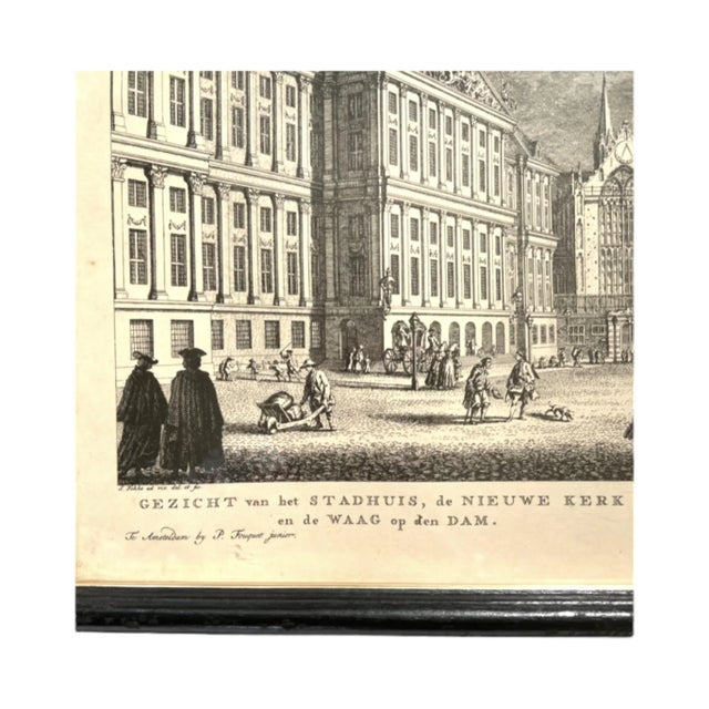 Pair of 18th-Century Fouquet Gravures of Amsterdam - Later Prints For Sale In San Francisco - Image 6 of 10