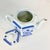 Vintage Italian Tuscany Style Blue & White Botanical Design Porcelain Tea Pot. For Sale - Image 9 of 11