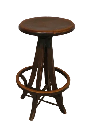 Early 20th Century Antique Oak Stool